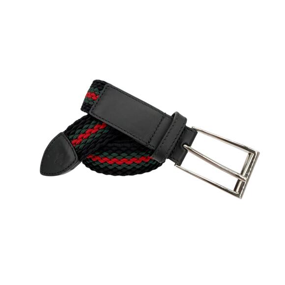 GUCCI Braided Elastic Webbing Belt in Black 115cm | 46in - Picture 8 of 16